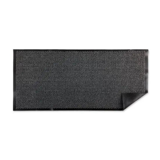 DII&reg; Gray & Black Walk Off Utility Runner Doormat, 24" x 36" {3}
