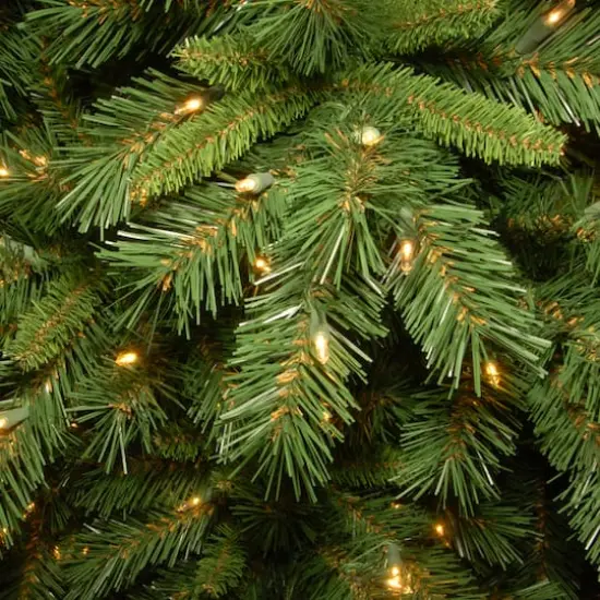 6.5ft. Pre-Lit Tiffany Fir Slim Tree, Clear Lights {4}