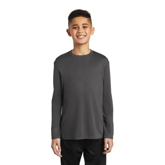 Port & Company&reg; Youth Long Sleeve Performance T-Shirt Assorted {3}