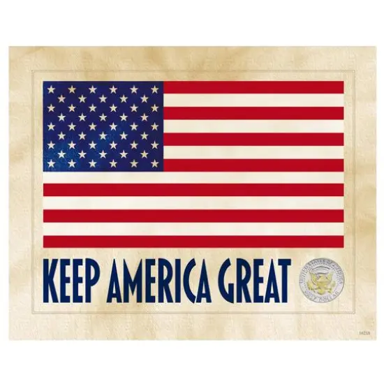 Keep America Great with Genuine JFK Half Dollar Matted Coin {1}