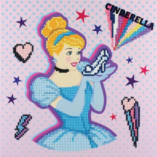 Camelot&reg; Dots Intermediate Cinderella Kind POW-ER Dotz Box Diamond Painting Kit {1}