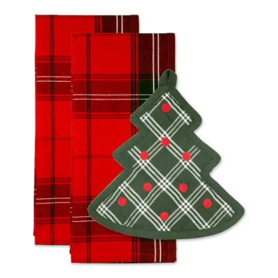 DII&reg; Christmas Tree Potholder Gift Set {1}