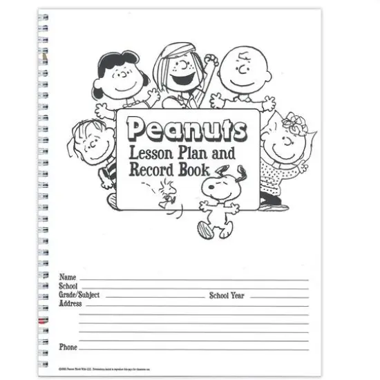 Eureka&reg; Peanuts&reg; Lesson Plan & Record Book, 2 ct. {3}
