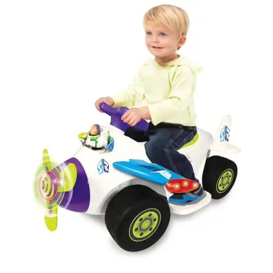 Kiddieland Battery-Powered Toy Story 4 Buzz Lightyear Plane {3}
