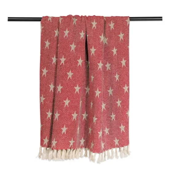 DII&reg; Tango Red Stars Throw {3}