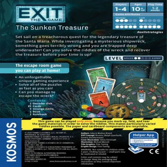Thames & Kosmos EXIT: The Sunken Treasure Game {3}