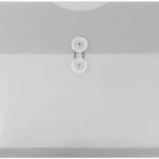 JAM Paper Booklet Plastic Envelopes with Button and String Closure, 108ct. Smoke Gray {4}