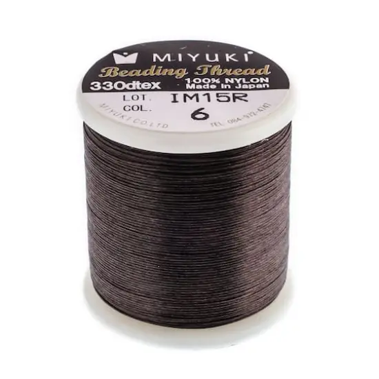 Miyuki&reg; Nylon Beading Thread, 50m Brown {1}