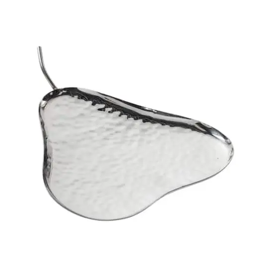 Silver Stainless Steel Contemporary Decorative Tray Set {4}