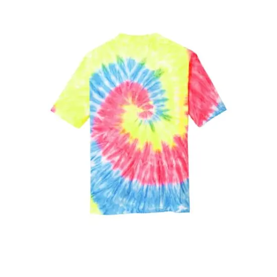 Port & Company&reg; Youth Tie-Dye T-Shirt Neon Rainbow {5}