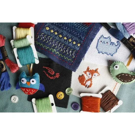 Essentials by Leisure Arts 14 Count Aida Cloth, 30" x 36" Medium Pink {5}