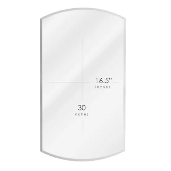 Head West Beveled Eclipse Arched 16" x 30" Recessed Medicine Cabinet Accent Vanity Mirror {7}