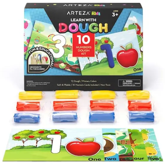 Arteza&reg; Kids Numeric Learn By Dough Kit, 17 pcs {1}