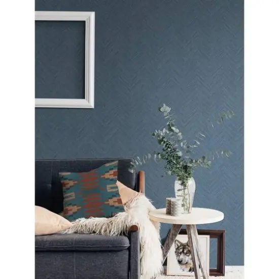 NuWallpaper Blue Sampson Peel & Stick Wallpaper {3}