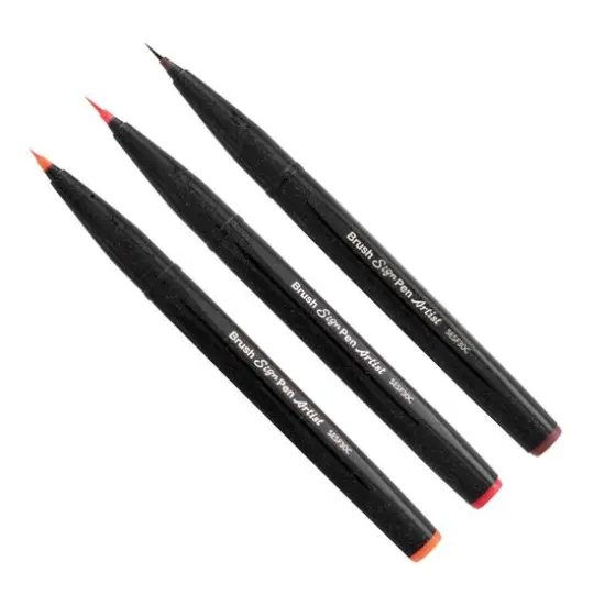 Pentel&reg; Sign Pen&reg; Micro Brush Tip Pen Blue {2}