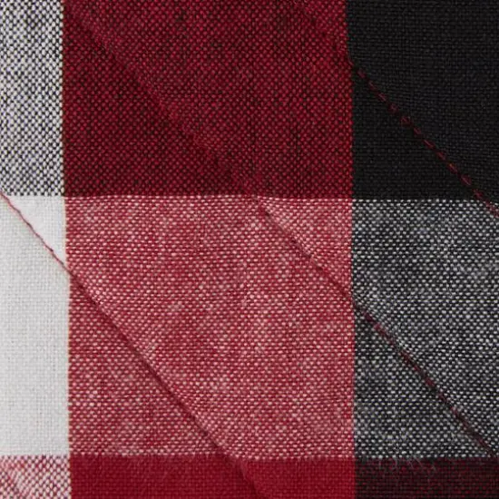 DII&reg; Tri Color Check Oven Mitts, 2ct. Cardinal Red {7}