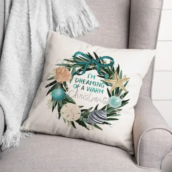 I'm Dreaming of a Warm Christmas Throw Pillow {3}