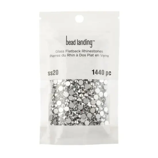 SS20 Glass Flatback Rhinestones by Bead Landing™ Metallic Silver {4}