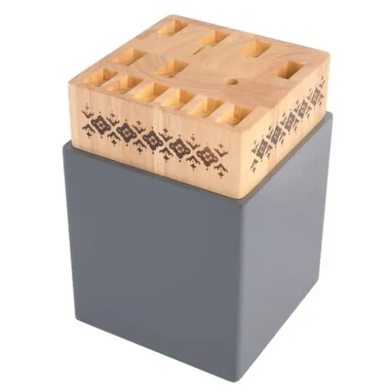 Spice by Tia Mowry Savory Saffron Gray 14 Piece Cutlery Set {5}