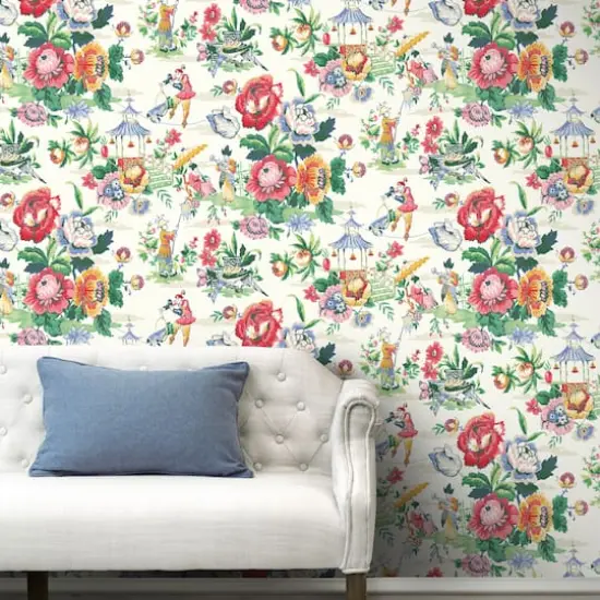 Surface Style Travel Diary Peel & Stick Wallpaper Chiffon {3}