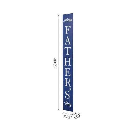 Glitzhome&reg; 5ft. Blue Father's Day Porch Sign {9}