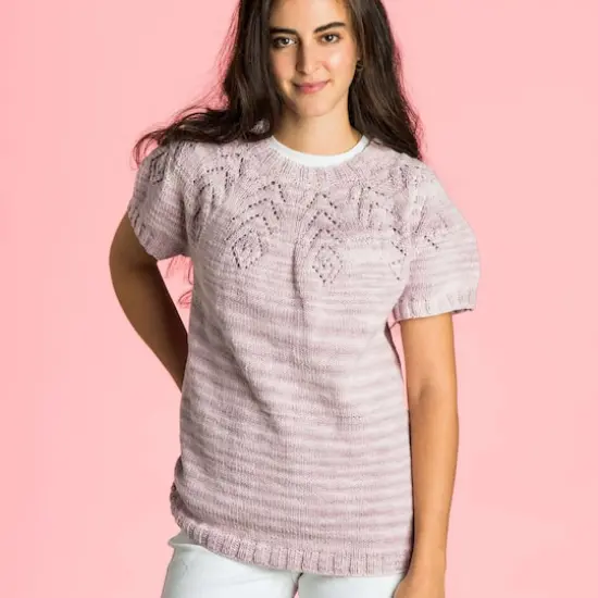 Caron&reg; Cotton Angel Cakes&trade; Yarn, Elderberry Lilac {5}