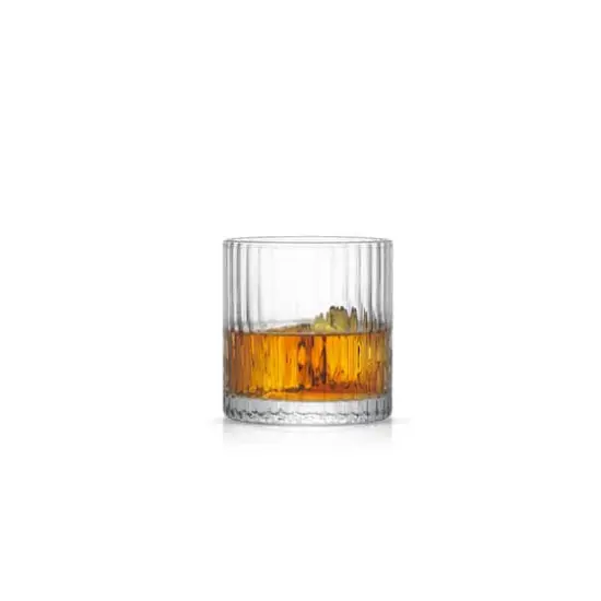 JoyJolt&reg; 10oz. Elle Fluted Double Old Fashion Whiskey Glasses, 2ct. {5}