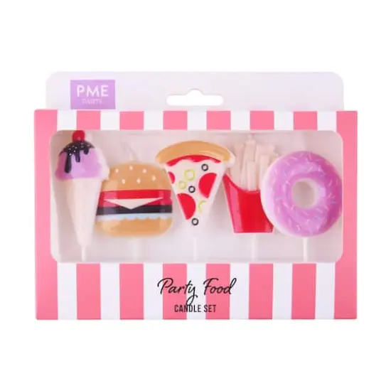 PME Party&reg; Party Food Birthday Candle Set {4}