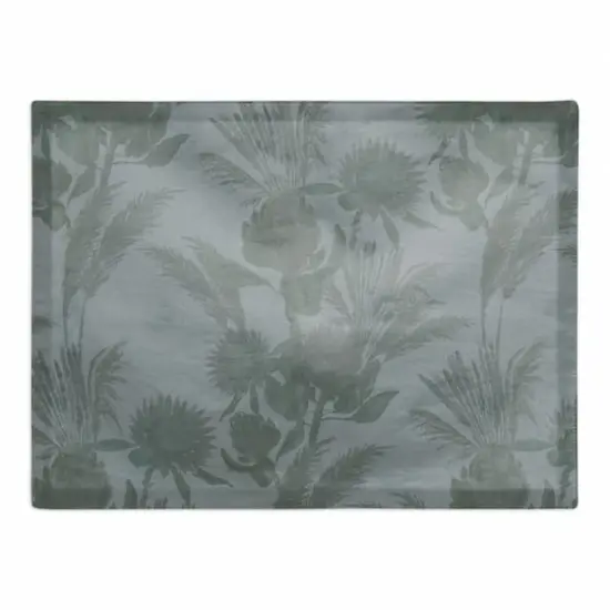 Tones Protea Blooms Cotton Twill Placemat Blue {1}
