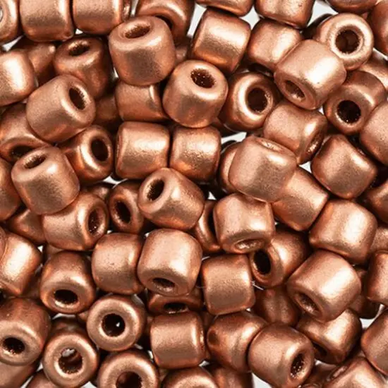 PRECIOSA Rola&trade; Opaque Czech Glass Seed Beads, 6.2mm Copper {1}