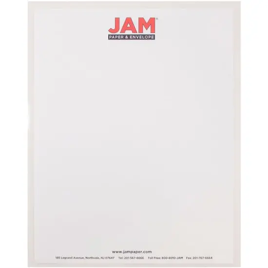 JAM Paper 9" x 11.5" Plastic Sleeves, 12ct. Clear {5}