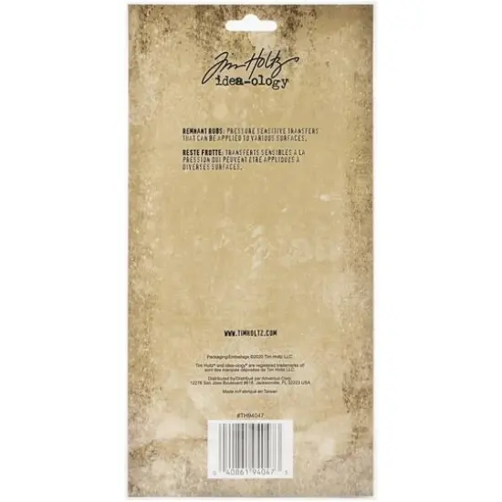 Idea-Ology Remnant Rubs Rub-Ons 4.75"X7.75" 2/Pkg-Specimen {3}