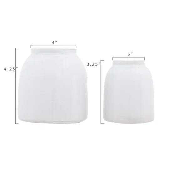 Hello Honey&reg; White Terra Cotta Vase Set {5}
