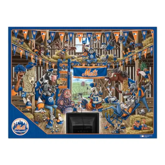 MLB Barnyard Fans 500 Piece Puzzle New York Mets {5}