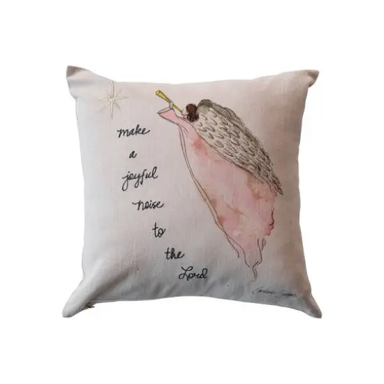 Hello Honey&reg; 16" Angel Cotton Chambray Accent Pillow {1}