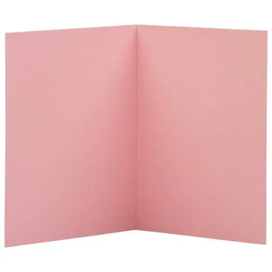 JAM Paper A2 Baby Pink Pastel Blank Foldover Cards, 100ct. {4}