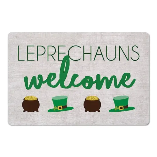 Leprechauns Welcome 27" x 18" Floor Mat {1}