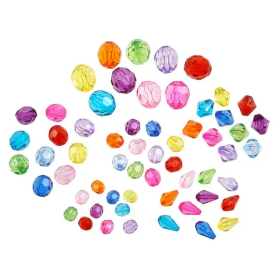 1lb. Multicolor Faceted Beads by Creatology&trade; {3}