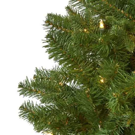 5ft. Pre-Lit Vancouver Spruce Artificial Christmas Tree, Warm White LED Lights {4}