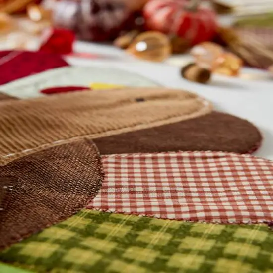 DII&reg; Embroidered Turkey Placemat Set {6}