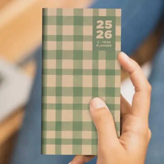 TF Publishing 2025-2026 Small Farmhouse Gingham Monthly Pocket Planner {3}