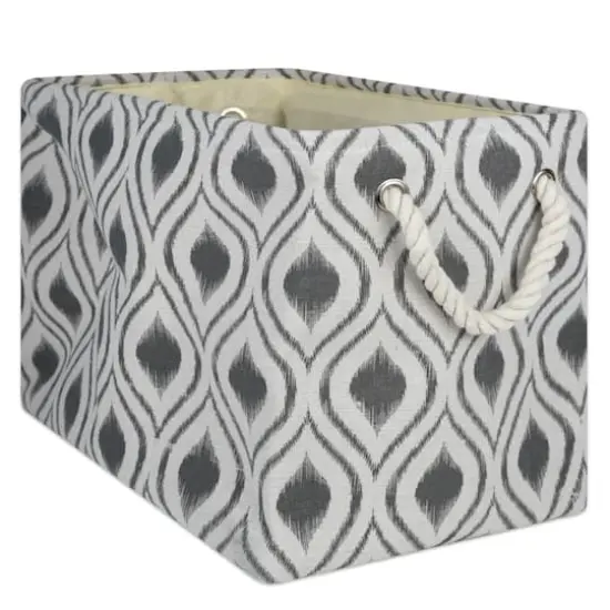 DII&reg; Medium Rectangle Ikat Mineral Polyester Bin {1}