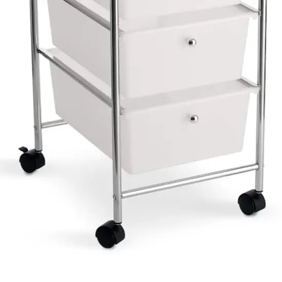 5 Drawer Rolling Cart by Simply Tidy&reg; Clear {3}