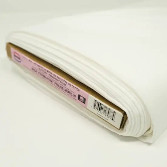 Roc-Lon Bleached Crease Resistant Muslin Fabric {3}