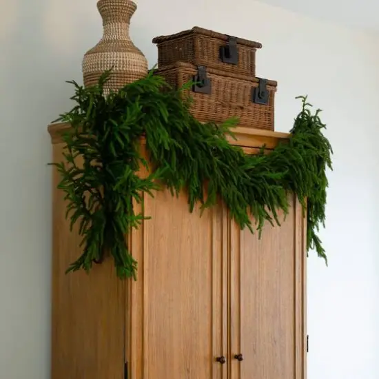 8ft. Artificial Real Touch Norfolk Island Pine Garland with Natural Look {8}