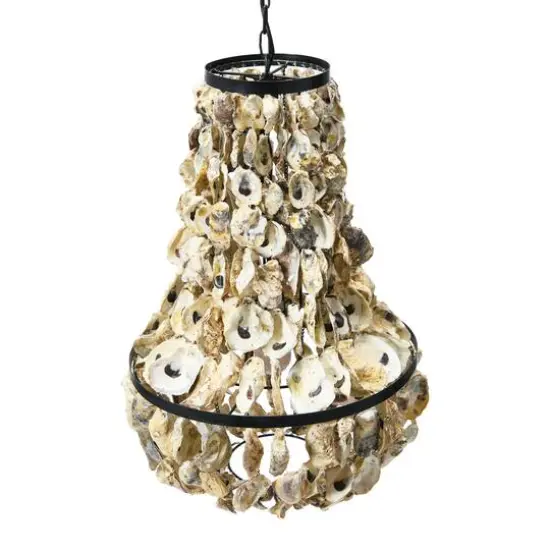 Hello Honey&reg; 29" Oyster Shell Chandelier {8}