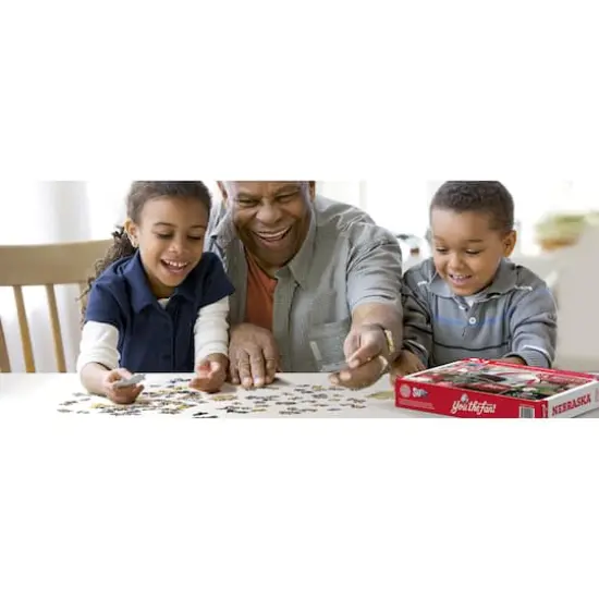 College Team Retro Series 500 Piece Puzzle Nebraska Cornhuskers {4}