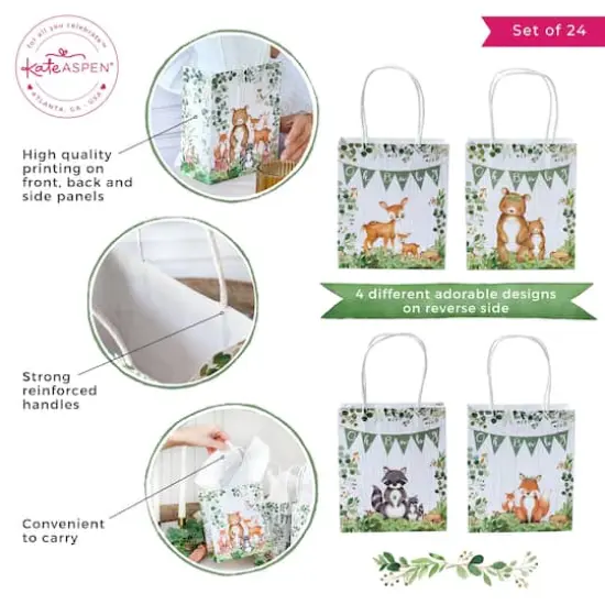 Kate Aspen&reg; Woodland Baby Shower Gift Bag Set {6}