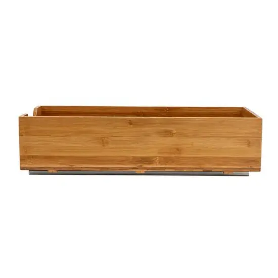 Household Essentials Glidez Bamboo & Steel Slide-Out Storage Organizer {8}