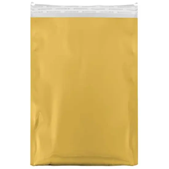 JAM Paper 12" x 18" Gold Foil Open End Envelopes with Self Adhesive Closure, 25ct. {1}